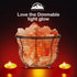 Tall Round Basket Salt Lamp, 8-10 Lbs | HIMALAYAN GLOW